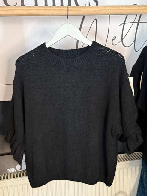 Strick Pullover schwarz